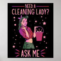 Cleaning Lady Housekeeper Housekeeping Cleaner Gra