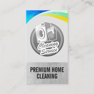 Cleaning Laundry Services Business Card