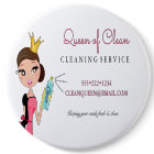 Cleaning Maid Service Brunette Character Crown
