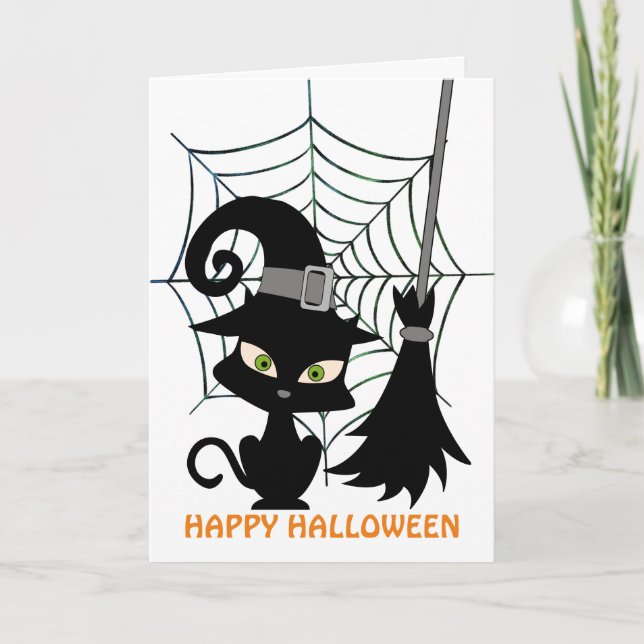 Cleaning Out The Cobwebs, 5" x 7" Folded  Card (Front)