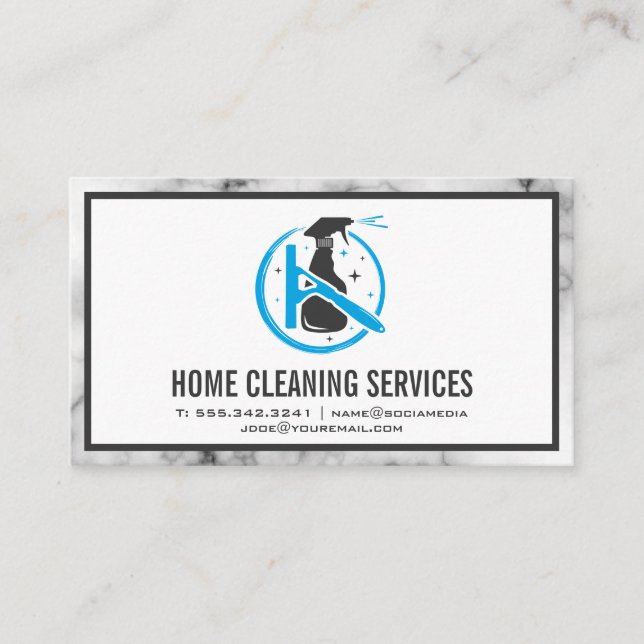 Cleaning Sanitizing Tools Business Card (Front)