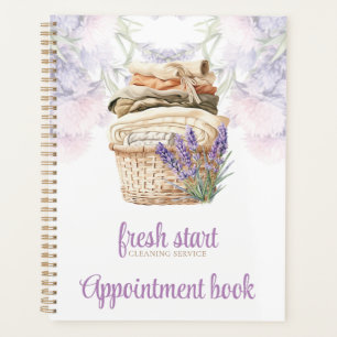 Cleaning Service Appointment Book Watercolor  Planner