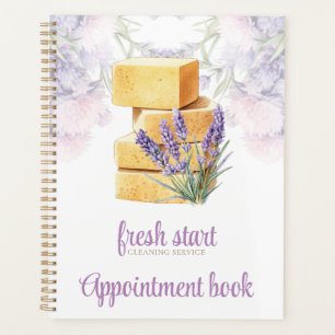 Cleaning Service Appointment Book Watercolor  Planner