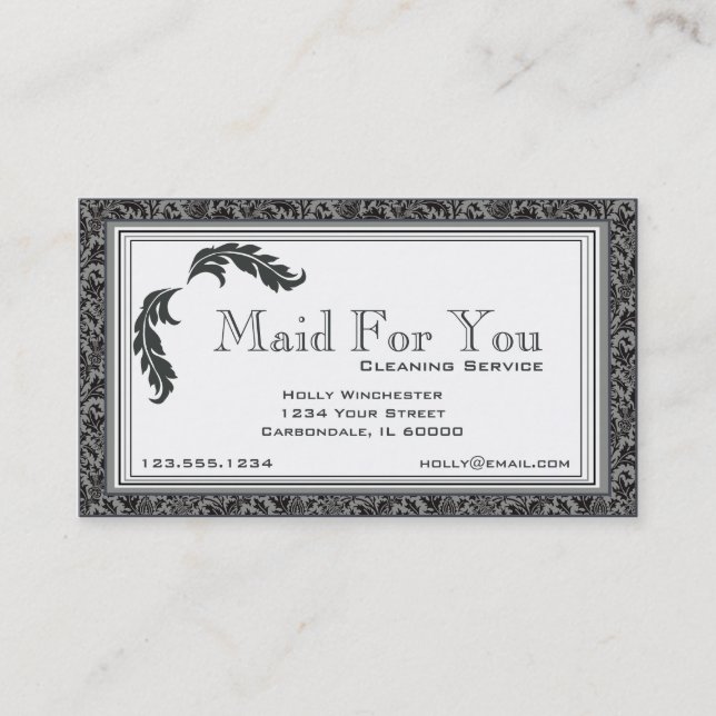 Cleaning Service Business Card (Front)