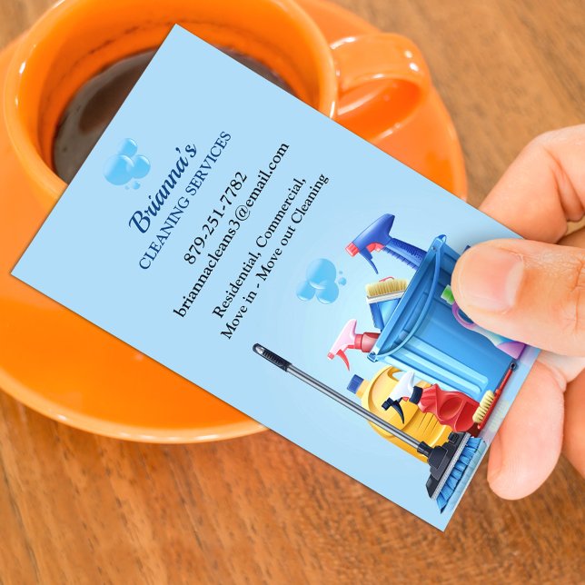 Cleaning Service Business Card (Creator Uploaded)