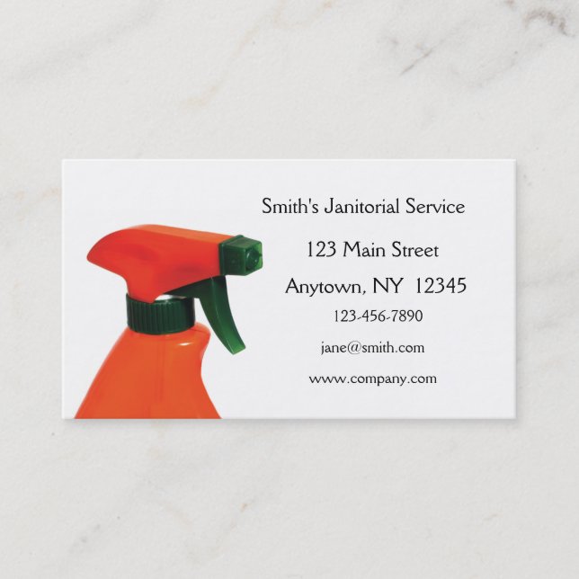Cleaning Service Business Card (Front)