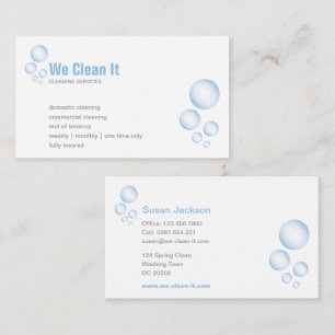 Cleaning Service Business Card