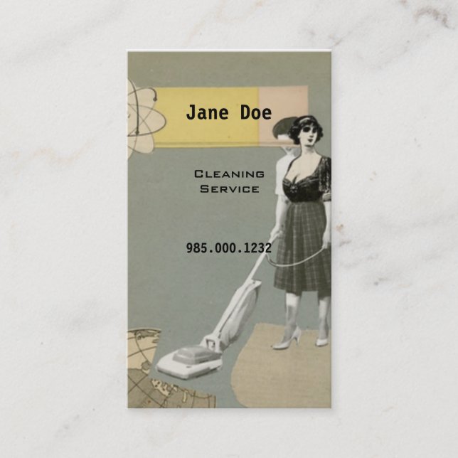 Cleaning Service Business Card (Front)