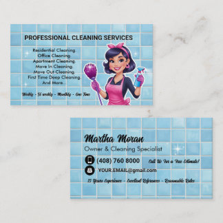 Cleaning Service Business Card