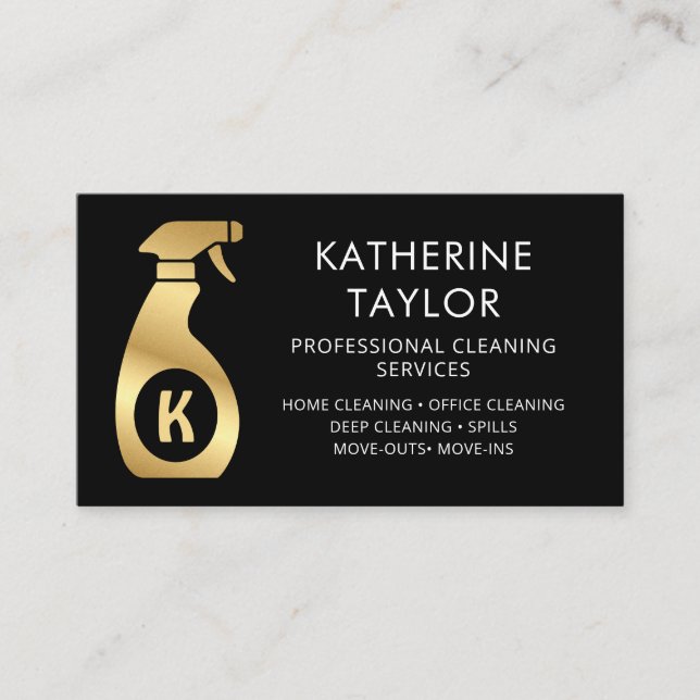 Cleaning Service Business Card (Front)