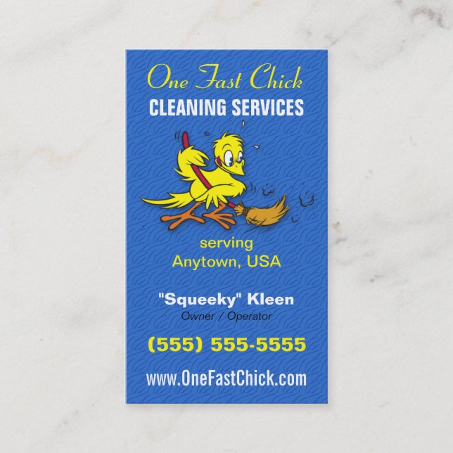 Cleaning Service Business Card (Front)
