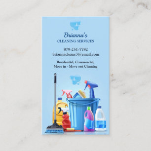 Cleaning Service Business Card