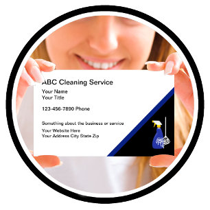 Cleaning Service Business Cards