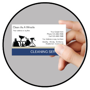 Cleaning Service Business Cards