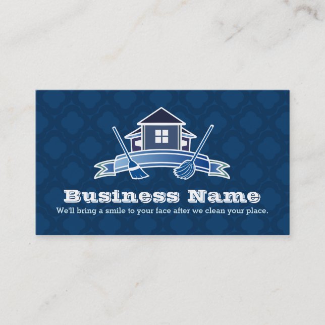Cleaning Service business cards (Front)