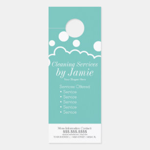 Cleaning Service Business Suds Door Hanger