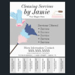 Cleaning Service Business Tear Off Strips B Flyer<br><div class="desc">Modern Flyers for Cleaning Service</div>