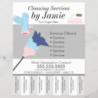 Cleaning Service Business Tear Off Strips B