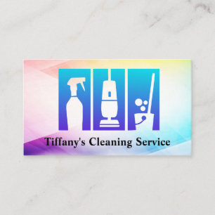 Cleaning Service Chores   Maid Tools Business Card