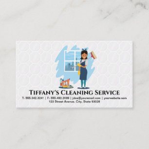 Cleaning Service   Clean Supplies   Tiles Business Card