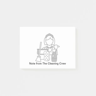 Cleaning Service Client Sticky Notes