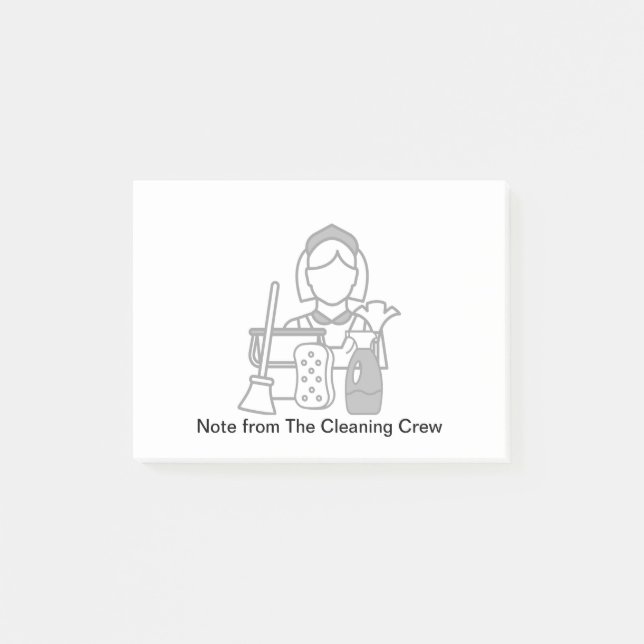 Cleaning Service Client Sticky Notes (Front)
