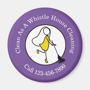 Cleaning Service Custom Business Magnets