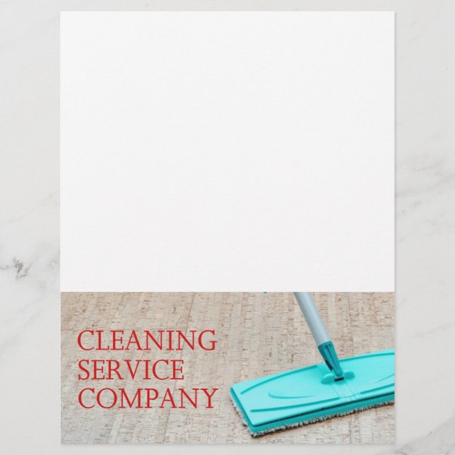 Cleaning service flyer (Front)
