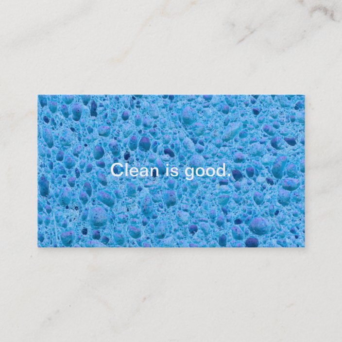 Cleaning service house cleaners maids fun sponge business card Zazzle.ca