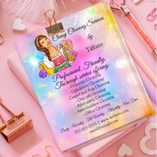 Cleaning Service House Keeping Holograph Pinky Flyer