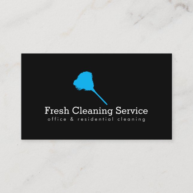 Cleaning Service, Housekeeper III Business Card (Front)