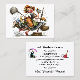Cleaning Service Housekeeping Business Card