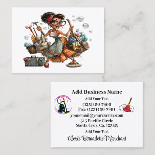 Cleaning Service Housekeeping Business Card