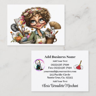 Cleaning Service Housekeeping Business Card