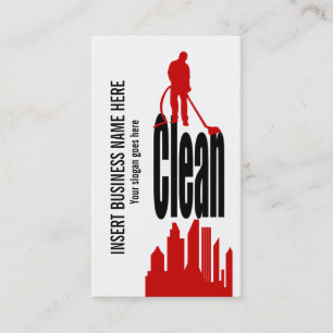 Cleaning Service industrial commercial PERSONALIZE Business Card