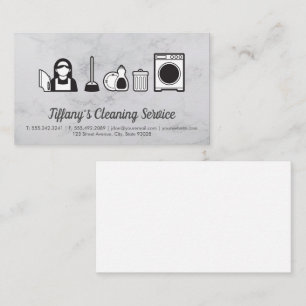 Cleaning Service Maid Cleaning Services Business Card