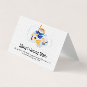 Cleaning Service   Maid Cleaning Supplies Tiles Business Card