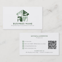 Cleaning Service Modern Logo & QR Code