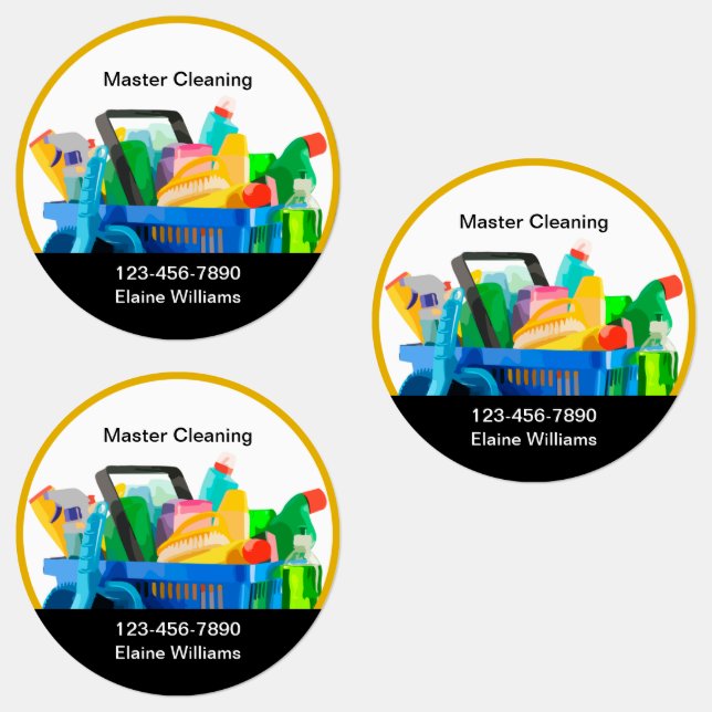 Cleaning Service Promotional Labels (Group)
