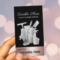 Cleaning Service Rose Gold & Silver House Keeping