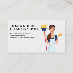 Cleaning Service   Sanitizing Supplies   Tiles Bus Business Card