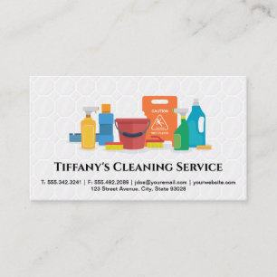 Cleaning Service   Sanitizing Supplies   Tiles Business Card