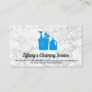 Cleaning Service Sanitizing Tools Business Card