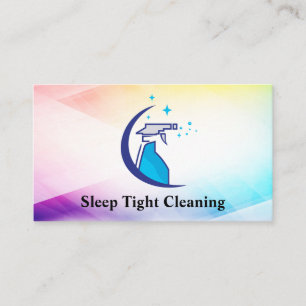 Cleaning Service   Spray Bottle Business Card