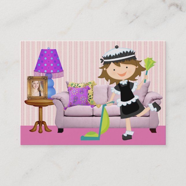 Cleaning Service - SRF Business Card (Front)