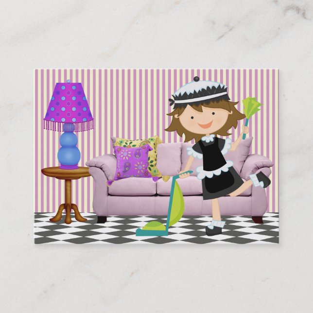 Cleaning Service - SRF Business Card (Front)