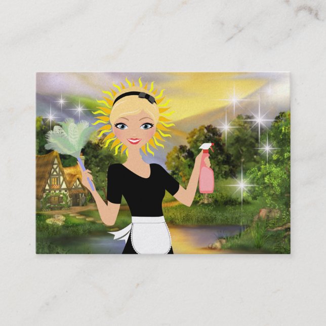 Cleaning Service - SRF Business Card (Front)