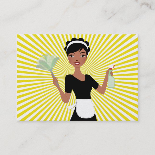 Cleaning Service - SRF Business Card (Front)