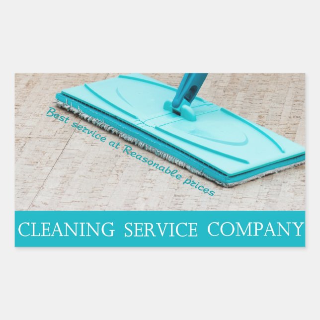 Cleaning service sticker (Front)