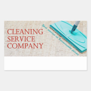 Cleaning service sticker